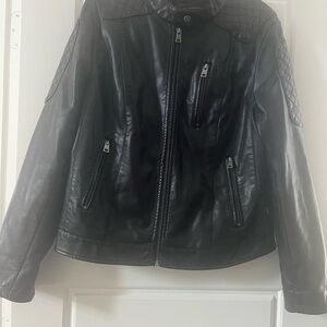 Levi's Black Quilted Leather Jacket